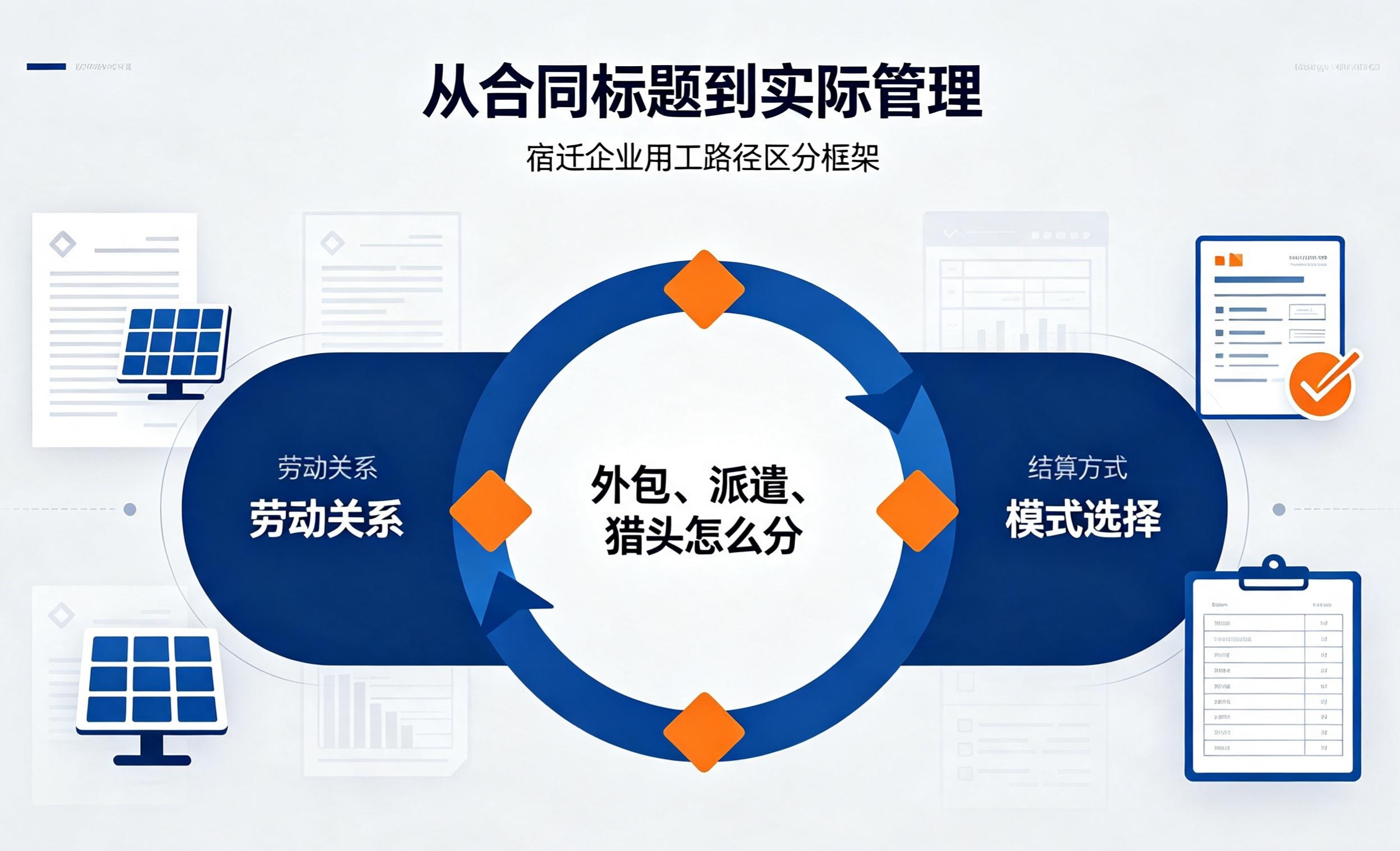 人才外包和劳务派遣猎头怎么区分？宿迁企业劳动关系与结算的三重拆解